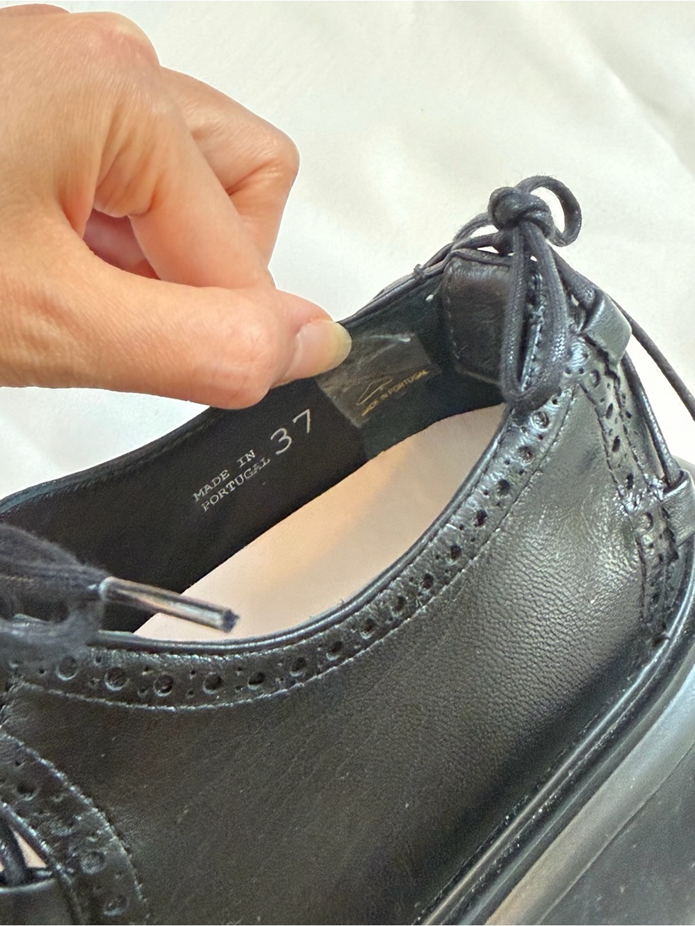 Simone Rocha Black Open Lace Up Brogue - Picture 8 of 10